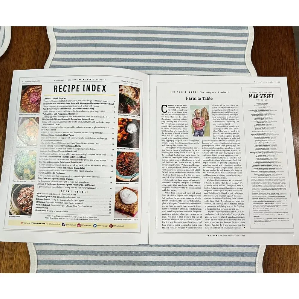 Christopher Kimball's Milk Street Magazine October 2021 Cooking Recipes